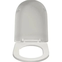 vidaXL Tapa y asiento de váter con cierre suave cuadrado blanco Best