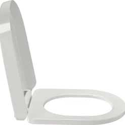vidaXL Tapa y asiento de váter con cierre suave cuadrado blanco Best