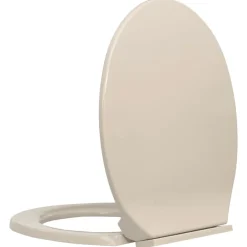 vidaXL Fontanería-Tapa y asiento de váter cierre suave ovalada color