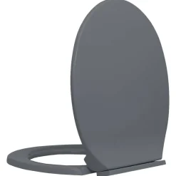 vidaXL Fontanería-Tapa y asiento de váter con cierre suave ovalada