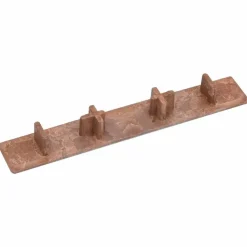 vidaXL Materiales De Construcción-Tapas de extremo de plataforma 10 unidades plástico marrón