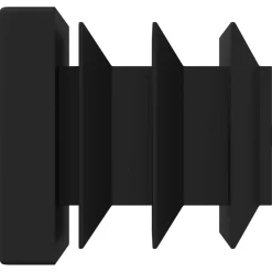vidaXL Tapas de Finalización 2 pcs Negro 15 x 15 x 15 mm PP Clearance