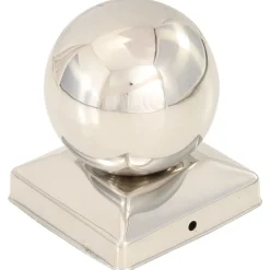 vidaXL Vallas De Jardín-Tapas para postes 6 uds acero inoxidable globo final 91x91 mm