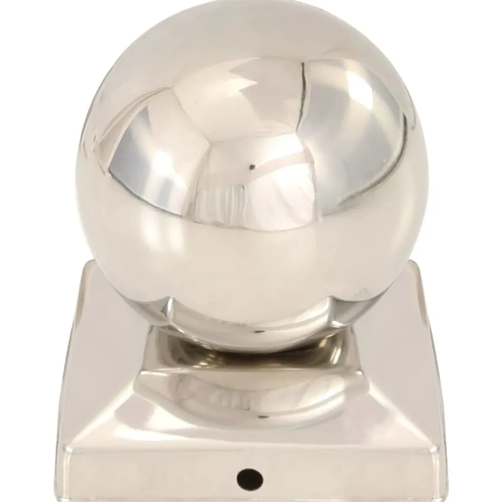 vidaXL Vallas De Jardín-Tapas para postes 6 uds acero inoxidable globo final 91x91 mm