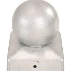 vidaXL Tapas para postes 6 uds metal galvanizado globo final 71x71 mm New