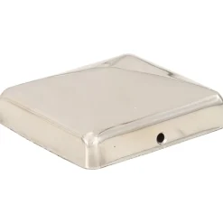 vidaXL Vallas De Jardín-Tapas piramidales postes valla 6 uds acero inoxidable 71x71 mm