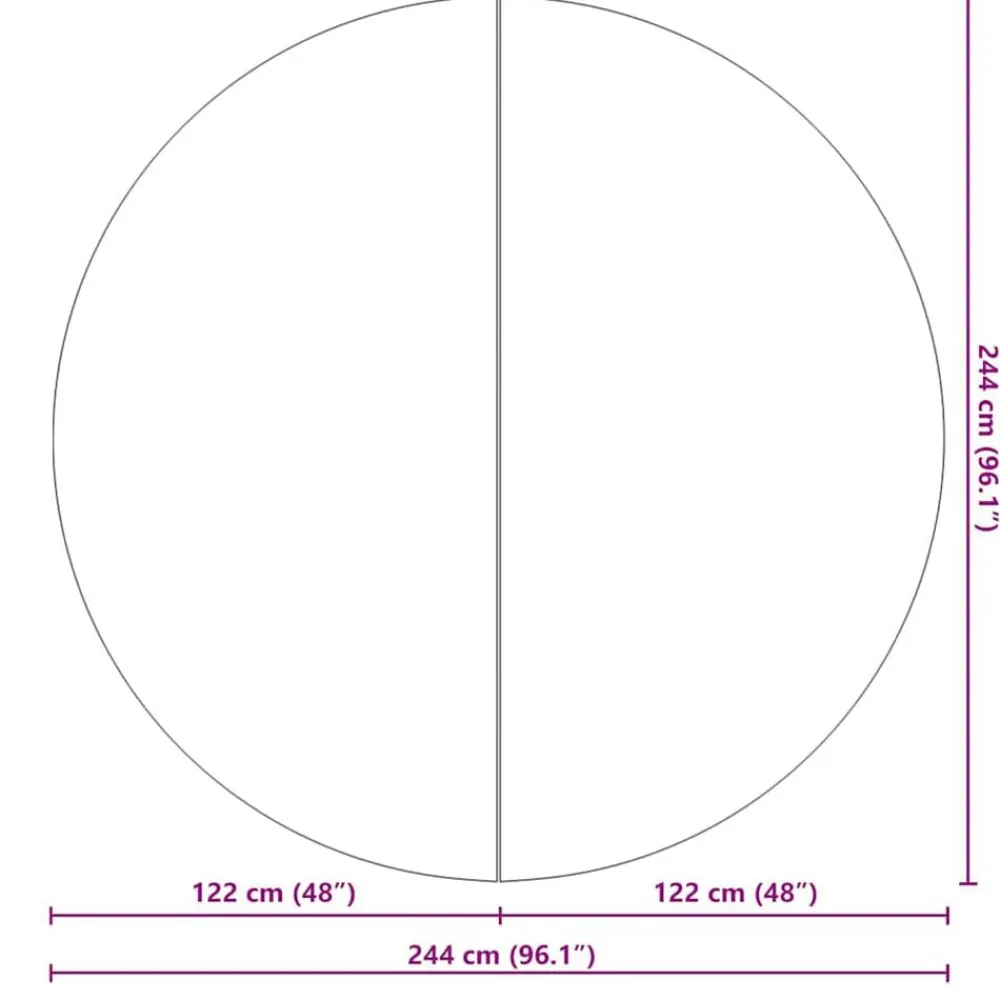 vidaXL Tapiz de suelo piscina geotextil de poliéster gris claro Ø244cm Discount