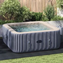 vidaXL Tapiz de suelo piscina geotextil poliéster gris claro 300x220cm Discount