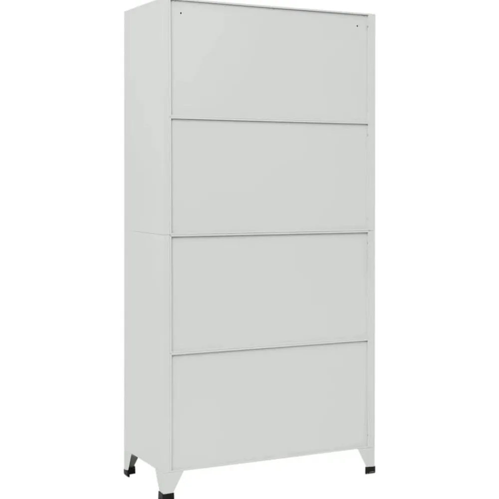 vidaXL Armarios Y Almacenamiento-Taquilla con 6 compartimentos acero 90x45x180 cm