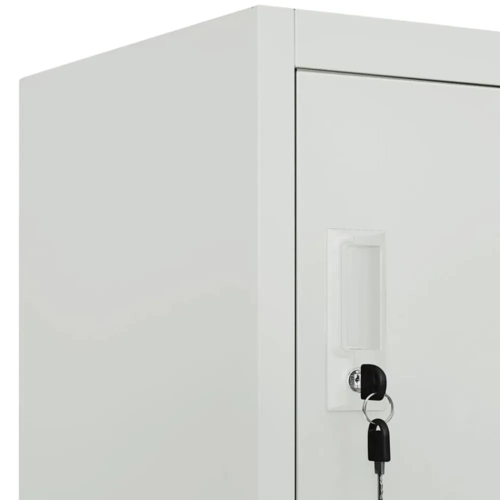 vidaXL Armarios Y Almacenamiento-Taquilla con 6 compartimentos acero 90x45x180 cm