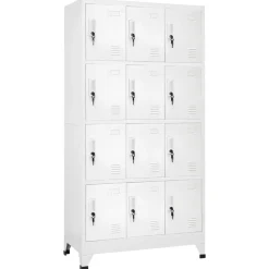 vidaXL Armarios Y Almacenamiento-Taquilla con 12 compartimentos 90x45x180 cm