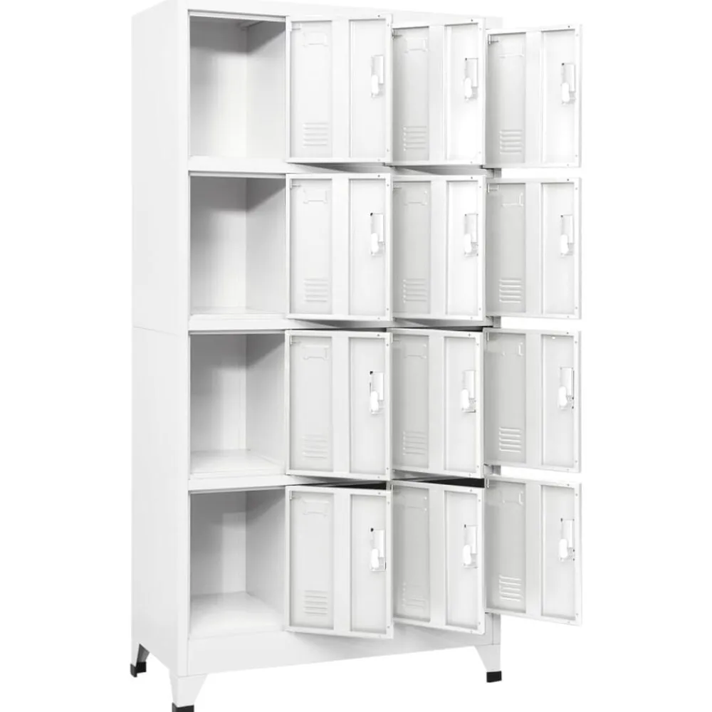 vidaXL Armarios Y Almacenamiento-Taquilla con 12 compartimentos 90x45x180 cm