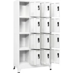 vidaXL Taquilla de acero 90x45x180 cm Blanco Hot