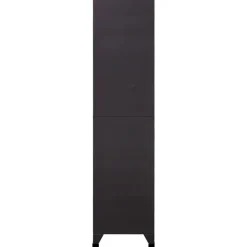 vidaXL Taquilla de acero gris 90x45x180 cm Antracita y blanco New
