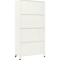 vidaXL Taquilla de acero 90x45x180 cm Gris y azul Discount