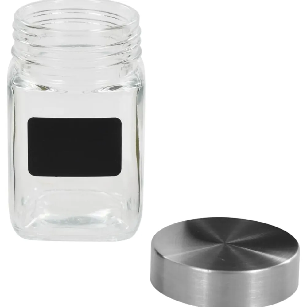 vidaXL Tarros de almacenaje con pegatina 12 unidades 300 ml Outlet