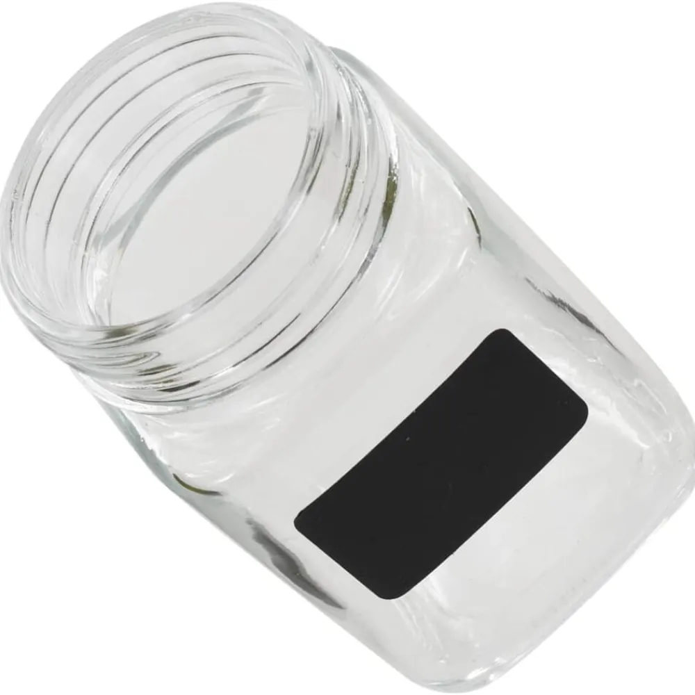 vidaXL Tarros de almacenaje con pegatina 12 unidades 300 ml Outlet