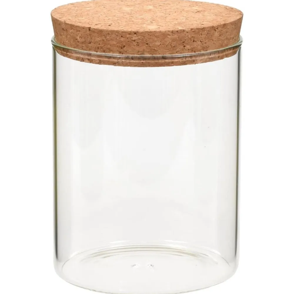 vidaXL Tarros de almacenaje con tapa de corcho 6 unidades 650 ml Hot
