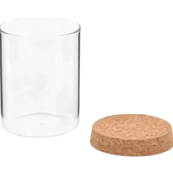 vidaXL Tarros de almacenaje con tapa de corcho 6 unidades 650 ml Hot