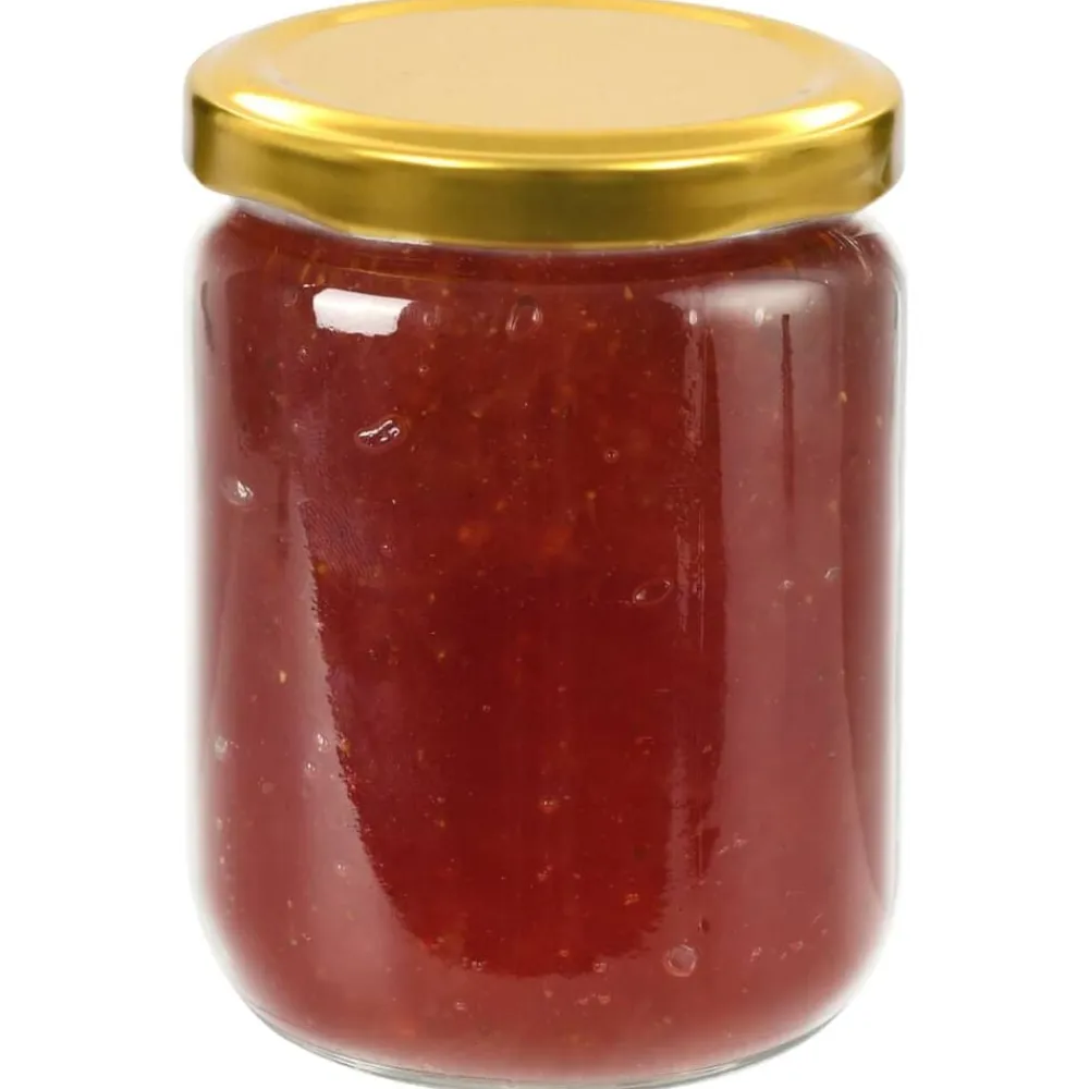 vidaXL Cocina Y Comedor-Tarros de mermelada de vidrio con tapa dorada 48 uds 230 ml