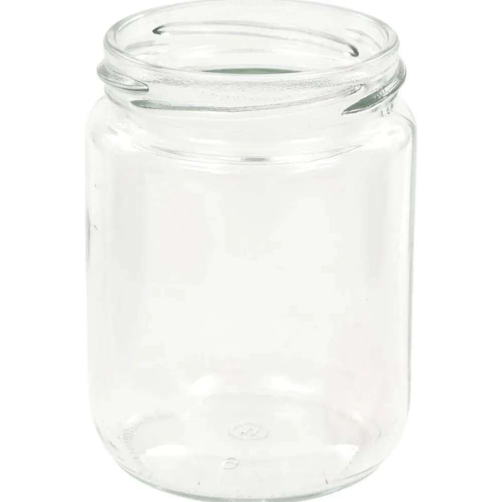 vidaXL Tarros de mermelada de vidrio tapa blanca y roja 48 uds 230 ml Blanco y rojo