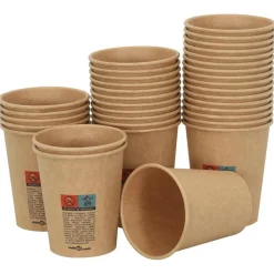 vidaXL Tazas de café de papel 1000 uds 8oz 200ml marrón Outlet