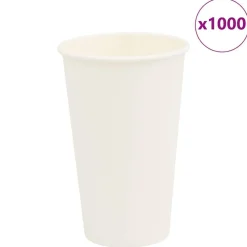 vidaXL Tazas de café de papel 1000 uds 16oz 400ml blanco Sale