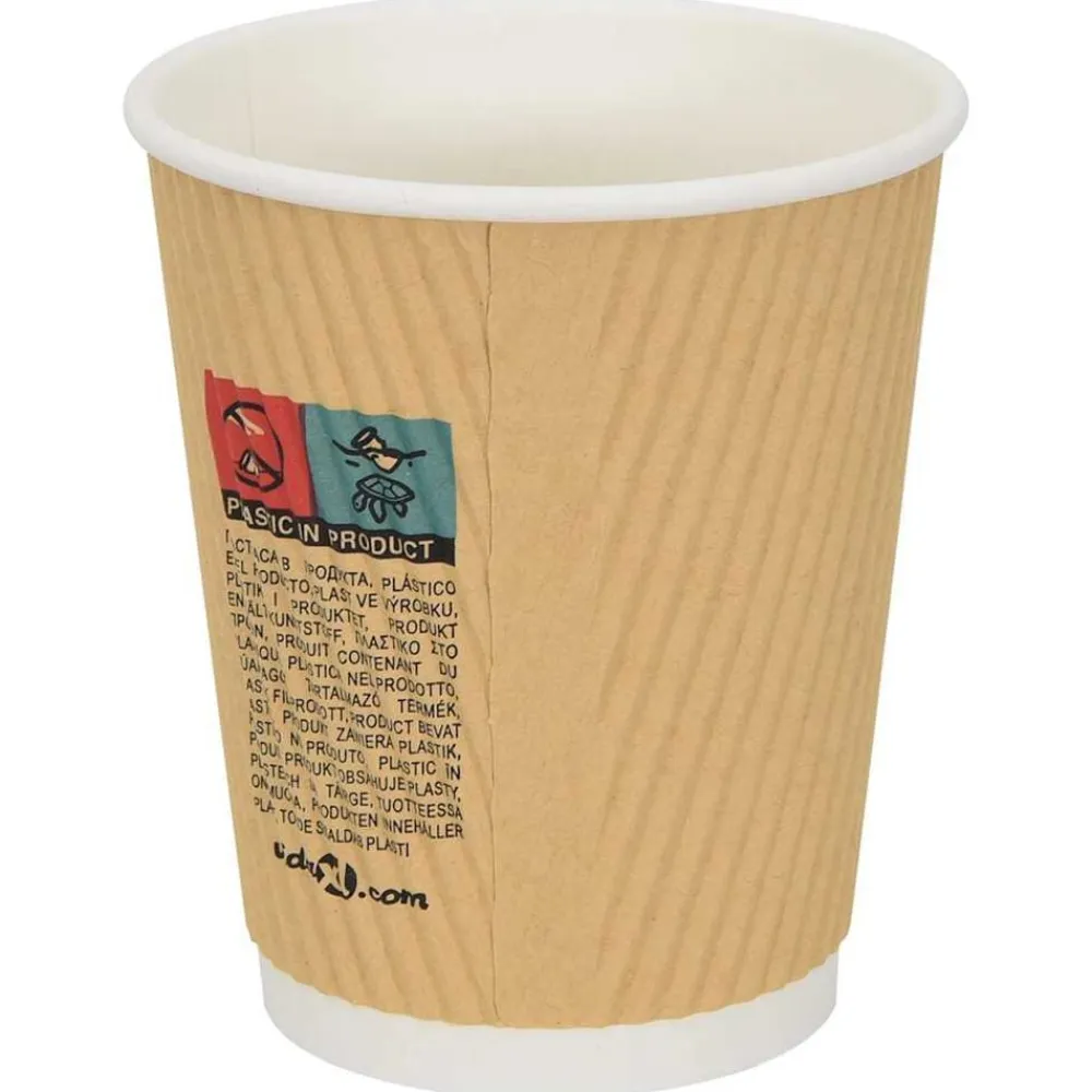 vidaXL Tazas de café de papel 500 uds 8oz 200ml blanco