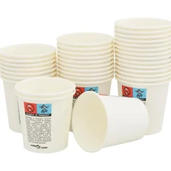 vidaXL Restauración-Tazas de café de papel 1000 uds 4oz 100ml blanco
