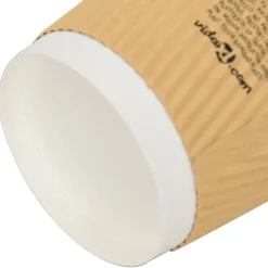 vidaXL Tazas de café de papel 500 uds 12oz 300ml marrón Hot