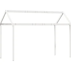 vidaXL Techo de cama infantil madera maciza 217x95,5x159 cm Blanco Outlet