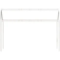 vidaXL Techo de cama infantil madera maciza 217x95,5x159 cm Blanco Outlet