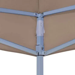vidaXL Techo de carpa para celebraciones 3x3 m 270 g/m² Taupé Hot