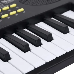 vidaXL Arte Y Ocio-Teclado eléctrico de piano 37 teclas con micrófono para niños
