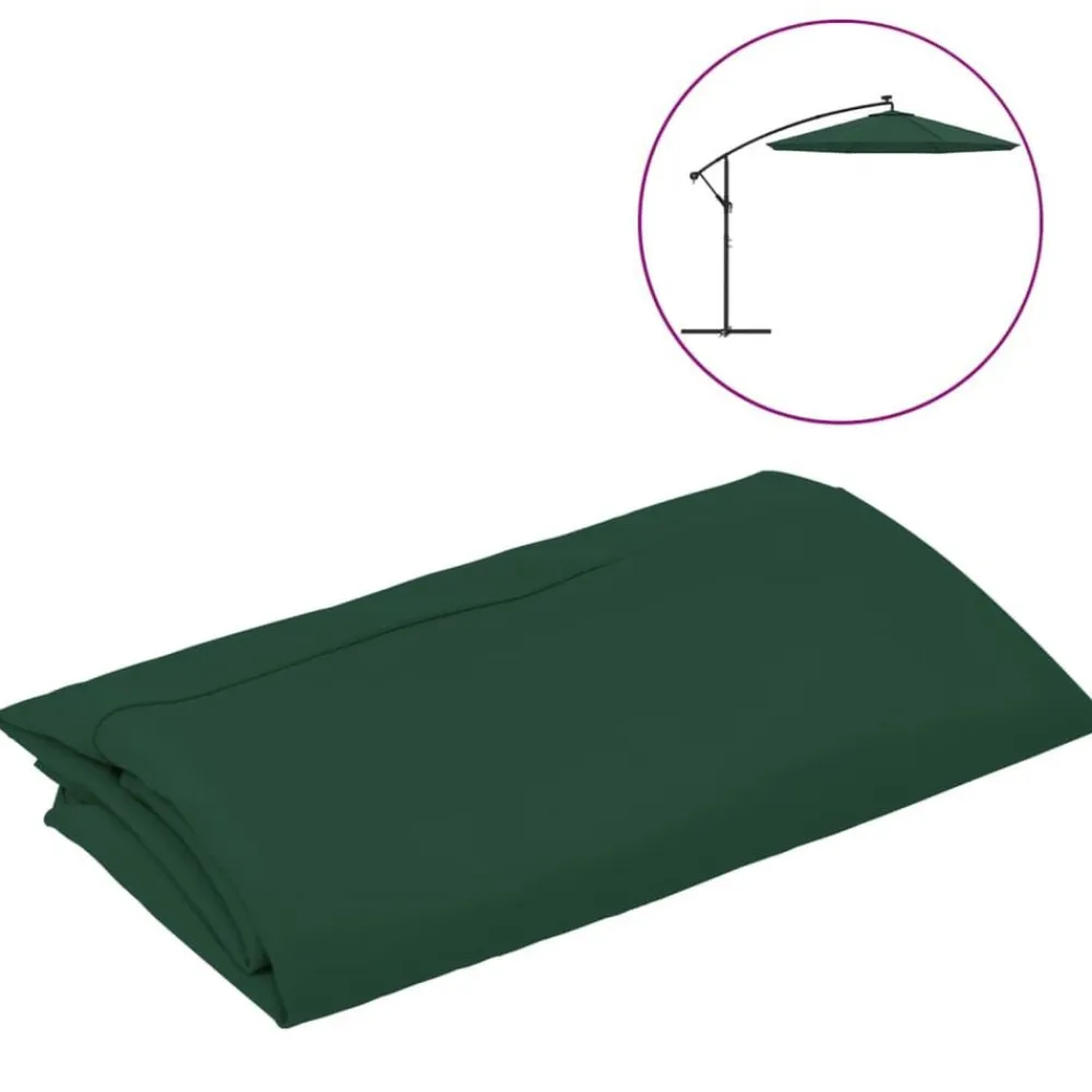 vidaXL Jardín-Tela de repuesto para sombrilla voladiza 300 cm