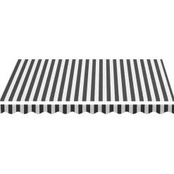 vidaXL Tela de repuesto para toldo gris blanco 3x2,5 m Antracita y Discount