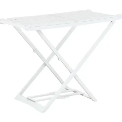 vidaXL Tendedero plegable de plástico blanco Sale