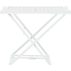 vidaXL Tendedero plegable de plástico blanco Sale