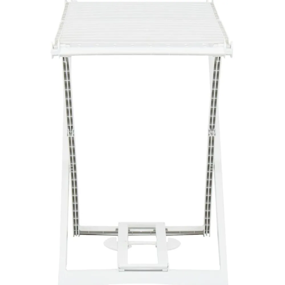 vidaXL Tendedero plegable de plástico blanco Sale