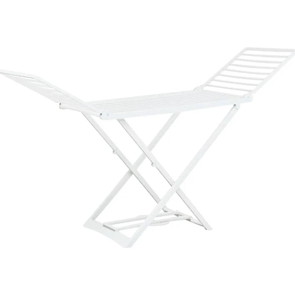 vidaXL Tendedero plegable de plástico blanco Sale