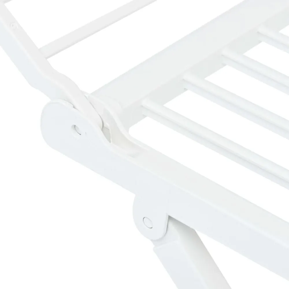 vidaXL Tendedero plegable de plástico blanco Sale