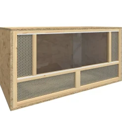 vidaXL Productos Para Mascotas-Terrario de madera contrachapada 80x40x40 cm