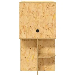 vidaXL Productos Para Mascotas-Terrario Marrón 80 x 50 x 100 cm OSB