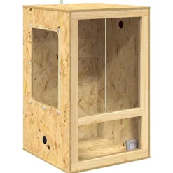 vidaXL Terrario Marrón 50 x 50 x 130 cm OSB Online