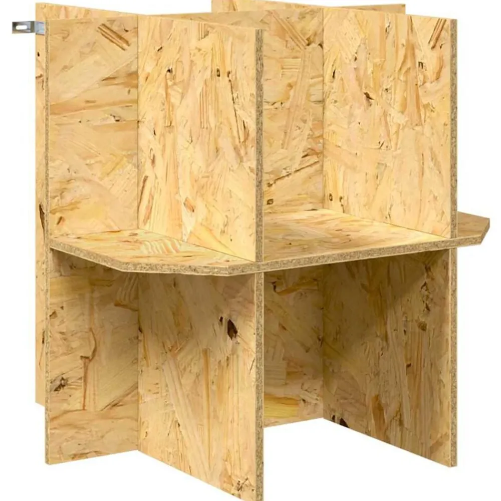 vidaXL Terrario Marrón 50 x 50 x 130 cm OSB Online