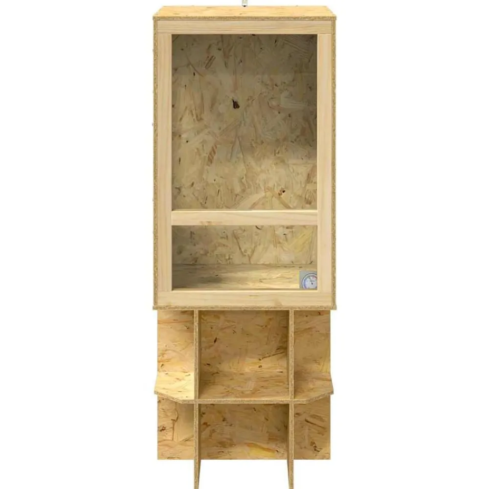 vidaXL Terrario Marrón 50 x 50 x 130 cm OSB Online
