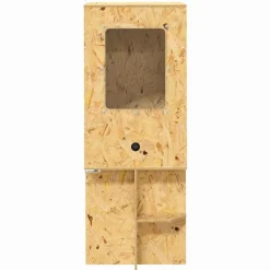 vidaXL Terrario Marrón 50 x 50 x 130 cm OSB Online