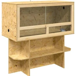 vidaXL Productos Para Mascotas-Terrario Marrón 100 x 50 x 100 cm OSB