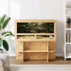 vidaXL Productos Para Mascotas-Terrario Marrón 100 x 50 x 100 cm OSB