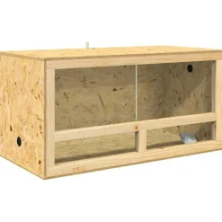 vidaXL Productos Para Mascotas-Terrario Marrón 100 x 50 x 100 cm OSB